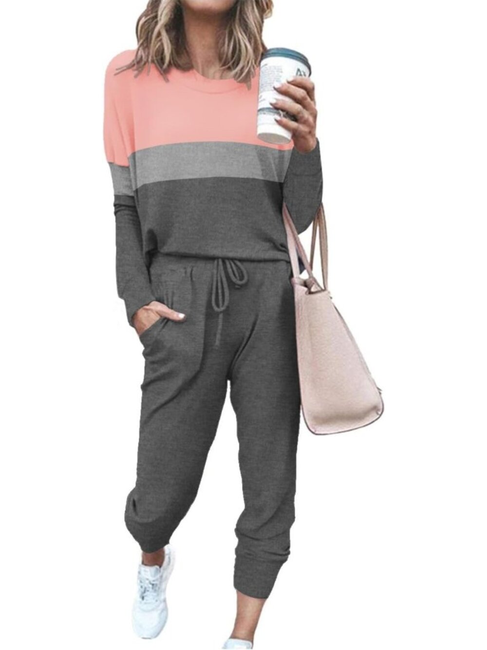 Cozy Two-Piece Lounge Set for Women | Stylish Sweatsuit & Workout Tracksuit